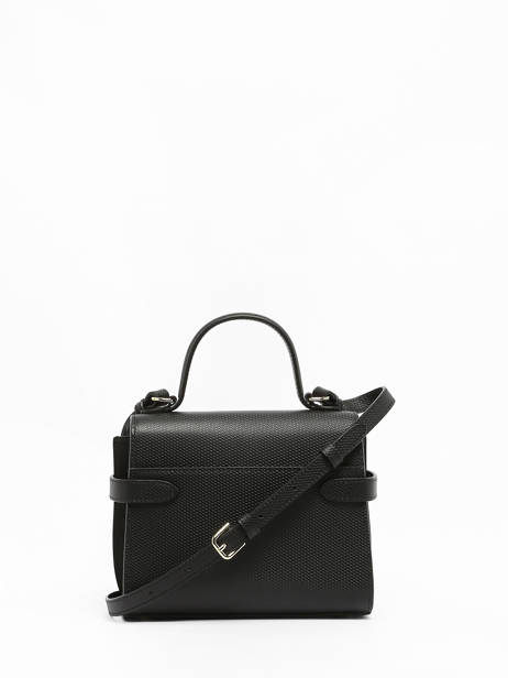 Sac Bandoulière S Double Rabat Emilie Cuir Le tanneur Noir emily TEMI1003 vue secondaire 4