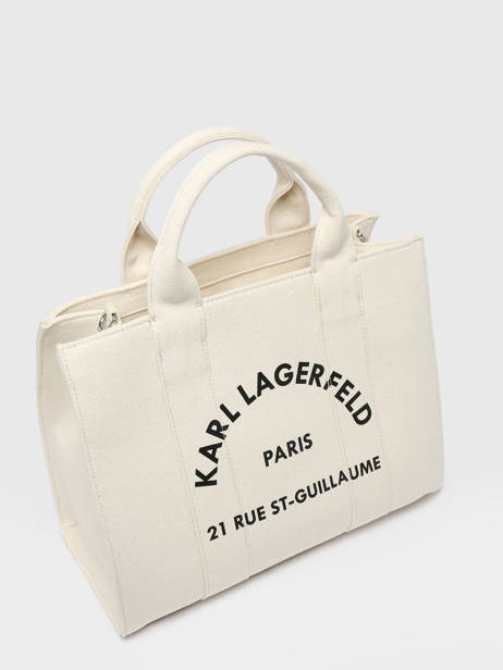 Small Cotton Rsg Tote Bag Karl lagerfeld White rsg 240W3892 other view 2