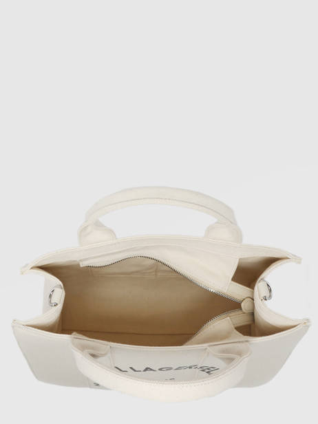 Small Cotton Rsg Tote Bag Karl lagerfeld White rsg 240W3892 other view 3