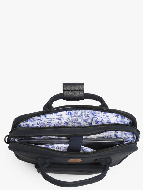 Business Bag Cabaia Blue laptop MESS other view 3