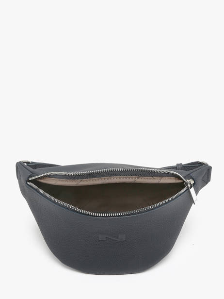 Sac Banane Small Derby Cuir Nathan baume Bleu n city 25 vue secondaire 3