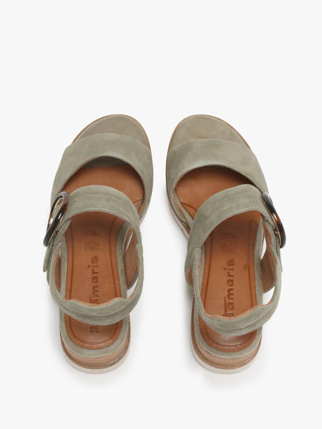 Sandales En Cuir Tamaris Vert women 42 vue secondaire 3