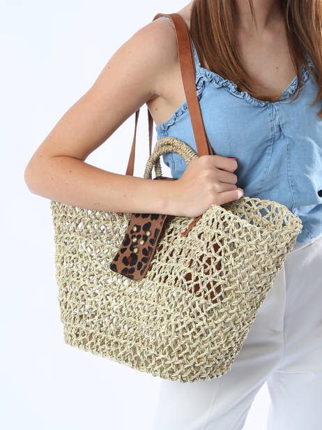 Shoulder Bag Pergola Virginie darling Beige pergola PERPMEDR other view 1