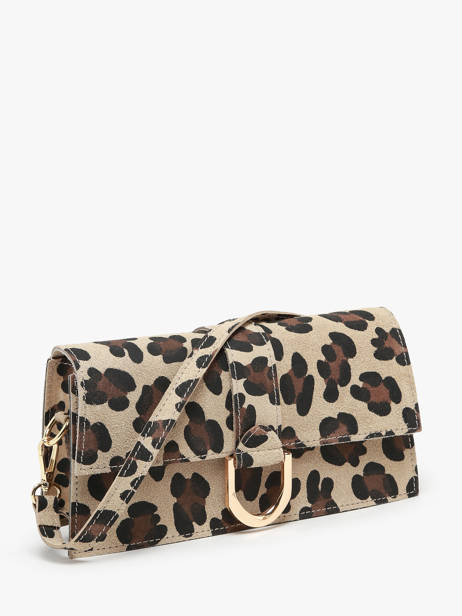 Shoulder Bag Velvet Leopardo Leather Milano Multicolor velvet leopardo VL24066 other view 2