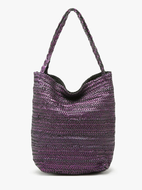 Sac Porté épaule Heritage Cuir Biba Violet heritage RUB1L vue secondaire 4
