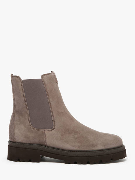 Chelsea Boots In Leather Gabor Silver women 10