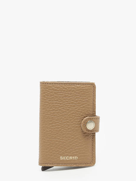 Porte-cartes Cuir Secrid Beige pebble MPE