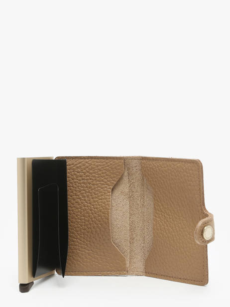 Porte-cartes Cuir Secrid Beige pebble MPE vue secondaire 1