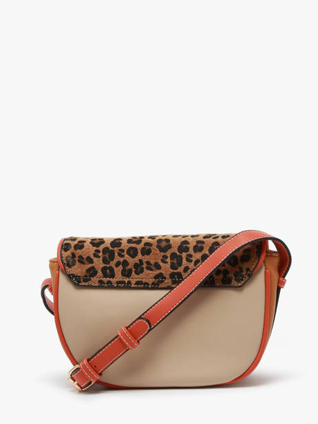 Shoulder Bag Leopard Lulu castagnette Brown leopard TURENNE other view 4