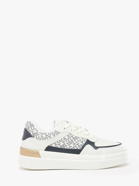 Sneakers In Leather Tommy hilfiger White women 8381YBL