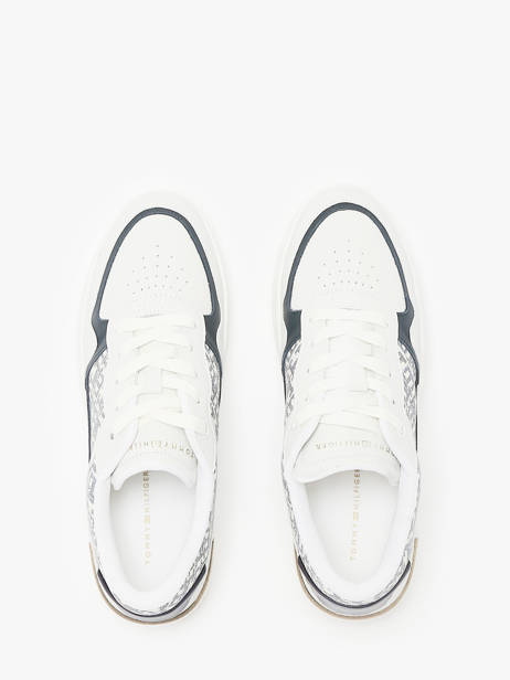 Sneakers In Leather Tommy hilfiger White women 8381YBL other view 4