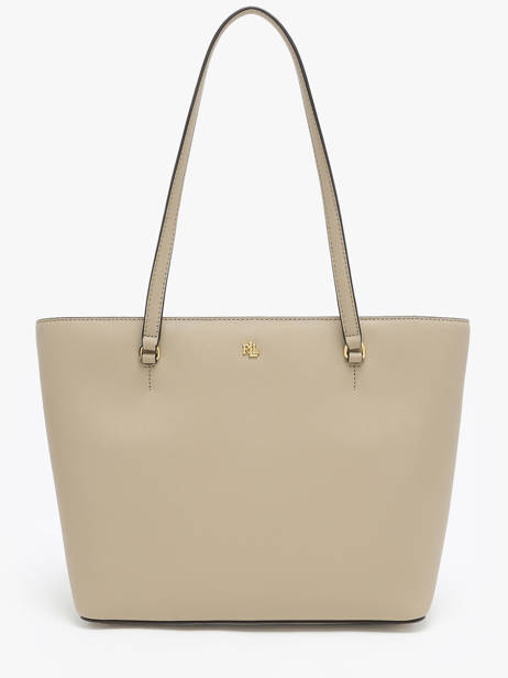 Medium Leather Karly Tote Bag Lauren ralph lauren Beige karly 31924351