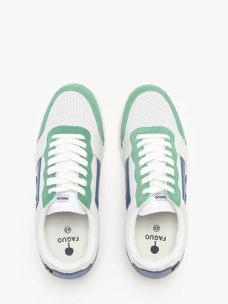 Sneakers Hazel In Leather Faguo White men 25CG3204 other view 3