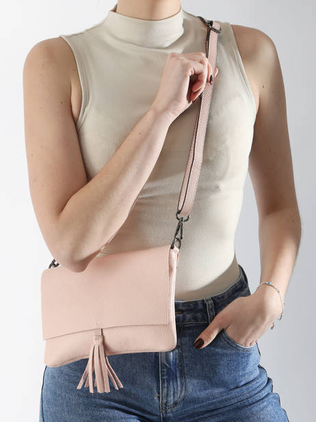 Sac Bandoulière Caviar Cuir Milano Rose caviar CA22112 vue secondaire 2