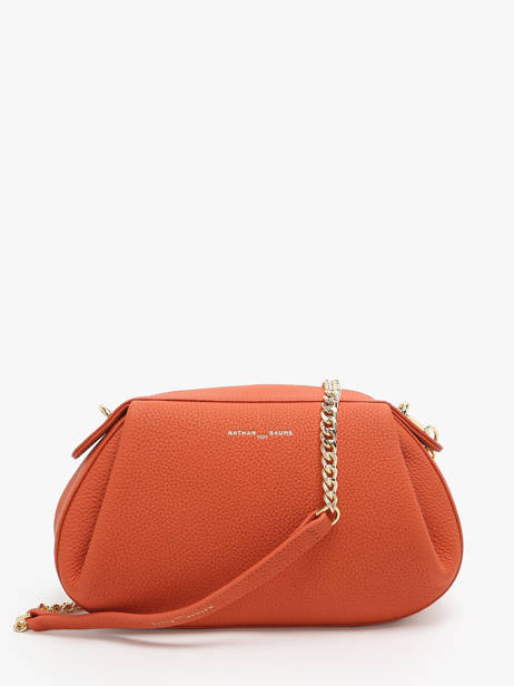 Sac Bandoulière Nymphea Cuir Nathan baume Orange nymphea 2 vue secondaire 4