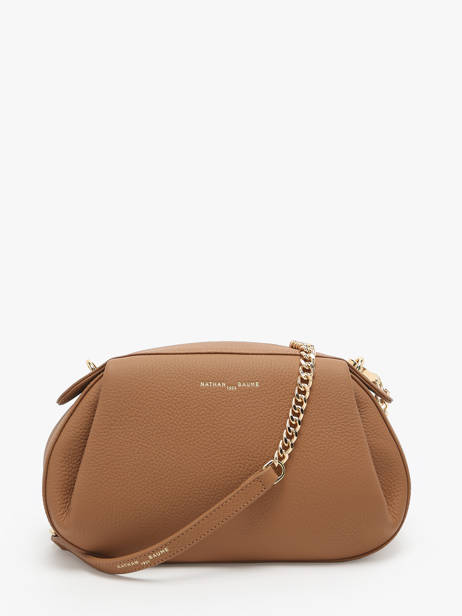 Sac Bandoulière Nymphea Cuir Nathan baume Marron nymphea 2 vue secondaire 4