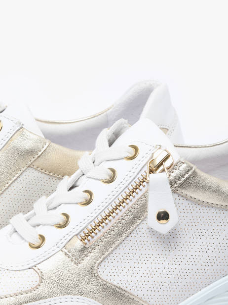 Sneakers Ylona In Leather Mephisto White women P5146918 other view 3