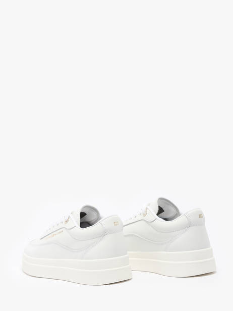 Sneakers In Leather Tommy hilfiger White women 8800YBS other view 3
