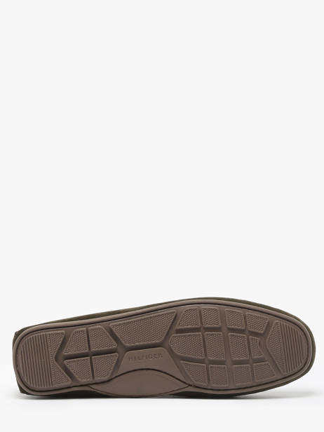 Moccasins In Leather Tommy hilfiger Green men 4998RBN other view 5