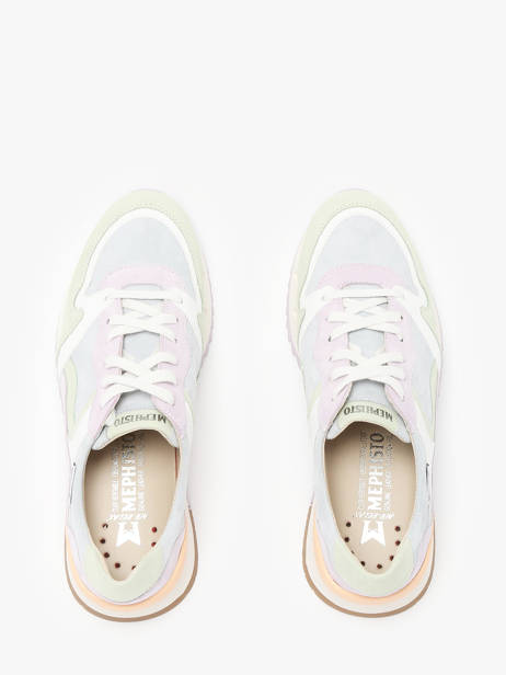 Sneakers Angie In Leather Mephisto Multicolor women P5147162 other view 4