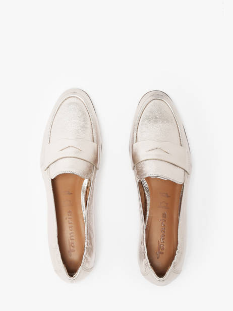 Moccasins In Leather Tamaris Gold women 42 other view 4