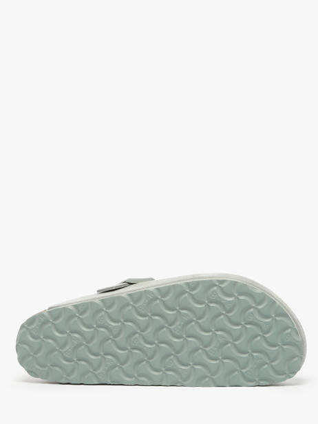 Slippers Boston In Leather Birkenstock Green women 1029214 other view 4