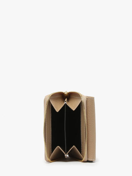 Leather Caviar Wallet Crinkles Beige caviar 14201 other view 2