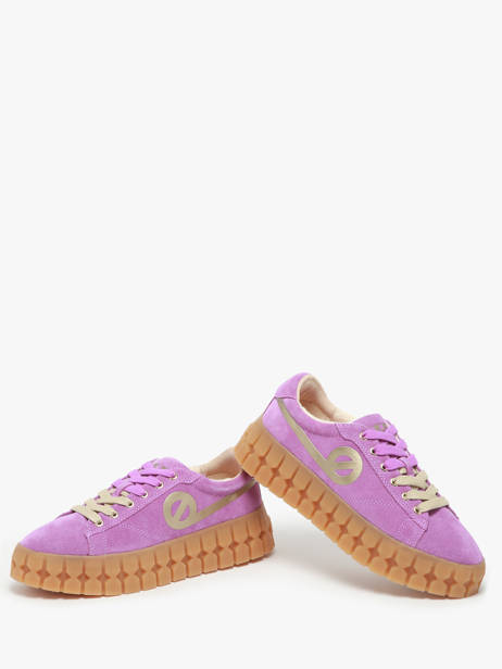 Sneakers Play In Leather No name Violet women PLVS0440 other view 3