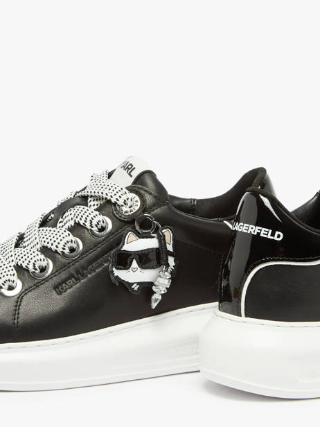 Sneakers Kapri Nft Twin In Leather Karl lagerfeld Black women KL62576T other view 3