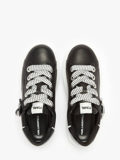 Sneakers Kapri Nft Twin In Leather Karl lagerfeld Black women KL62576T other view 4