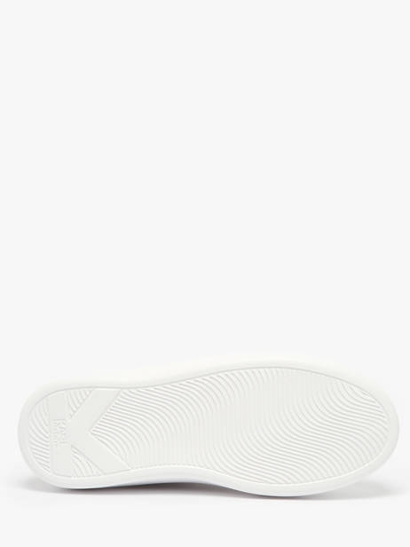 Sneakers Kapri Signiature Embossed In Leather Karl lagerfeld White women KL62511A other view 5