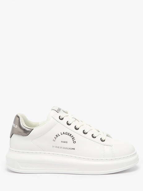 Sneakers Kapri Maison Karl In Leather Karl lagerfeld White women KL62538K