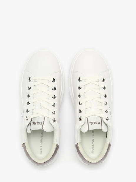 Sneakers Kapri Maison Karl In Leather Karl lagerfeld White women KL62538K other view 4