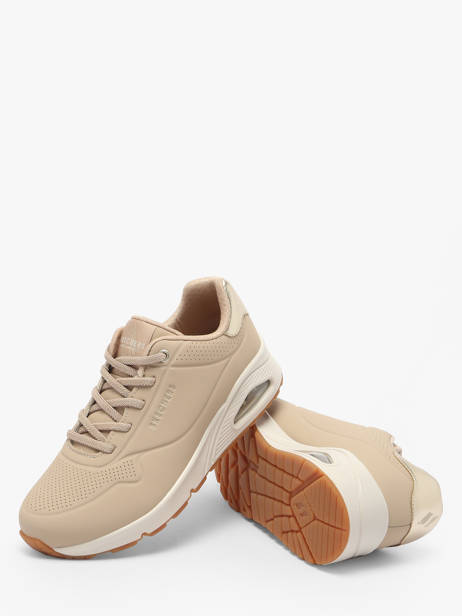 Sneakers Uno Shimmer Away Skechers Beige women 155196 other view 3