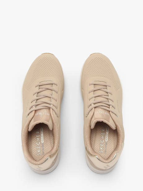 Sneakers Uno Shimmer Away Skechers Beige women 155196 other view 4