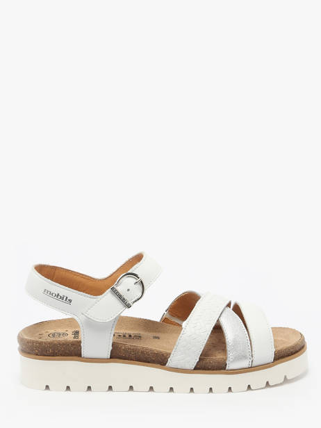 Sandals Thina In Leather Mephisto White women P5146718