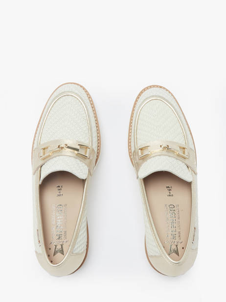 Moccasins Salvia In Leather Mephisto White women P5146666 other view 4