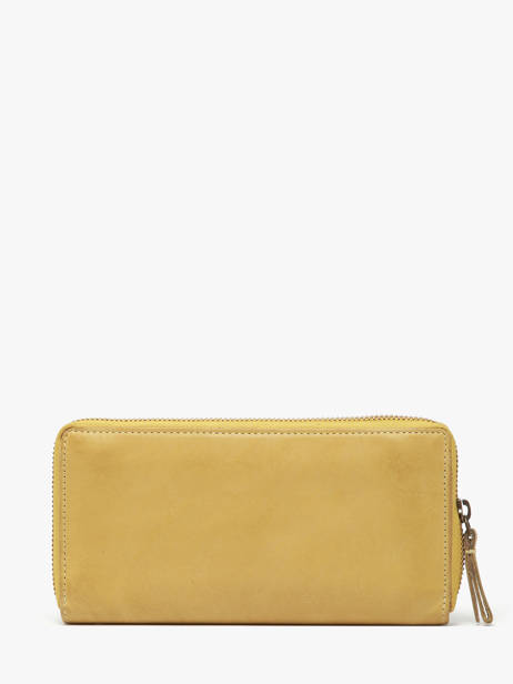 Wallet Leather Biba Yellow heritage BT10 other view 2