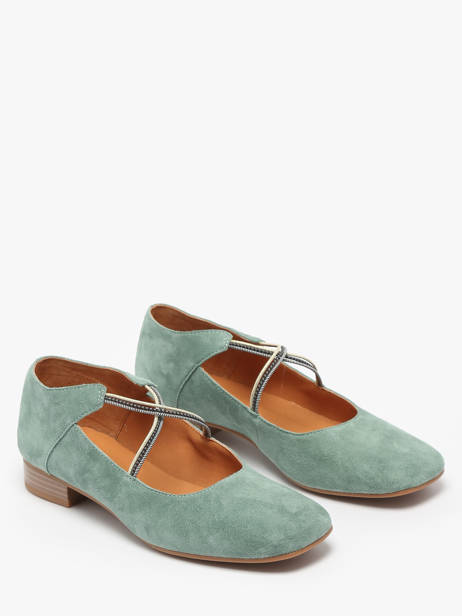 Ballerinas Anima In Leather Mam'zelle Green women CSGAN25 other view 2