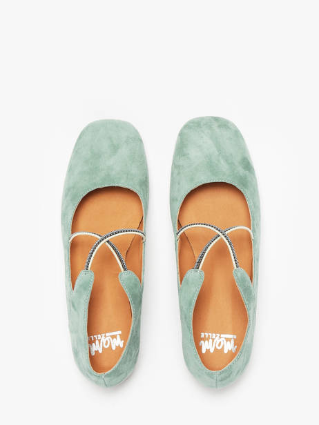 Ballerinas Anima In Leather Mam'zelle Green women CSGAN25 other view 4