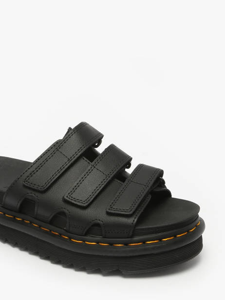 Sandals Raine In Leather Dr martens Black women 40522001 other view 2