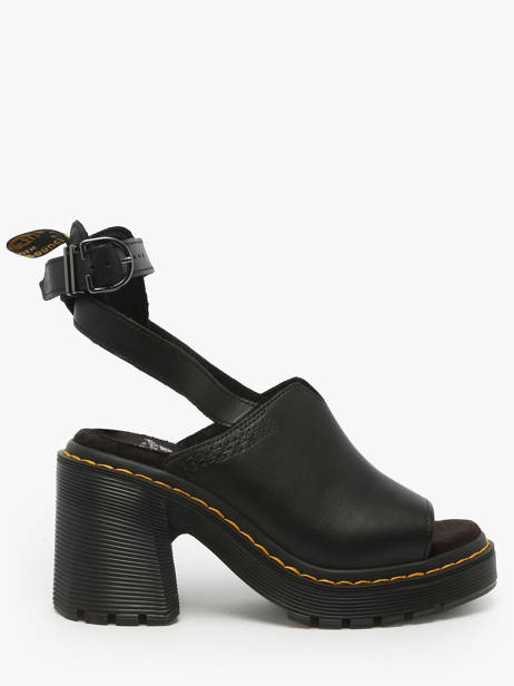 Heeled Sandals Millee Strap In Leather Dr martens Black women 40514001