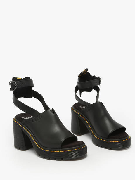 Heeled Sandals Millee Strap In Leather Dr martens Black women 40514001 other view 1