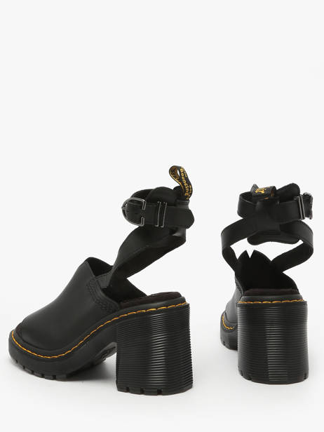 Heeled Sandals Millee Strap In Leather Dr martens Black women 40514001 other view 2