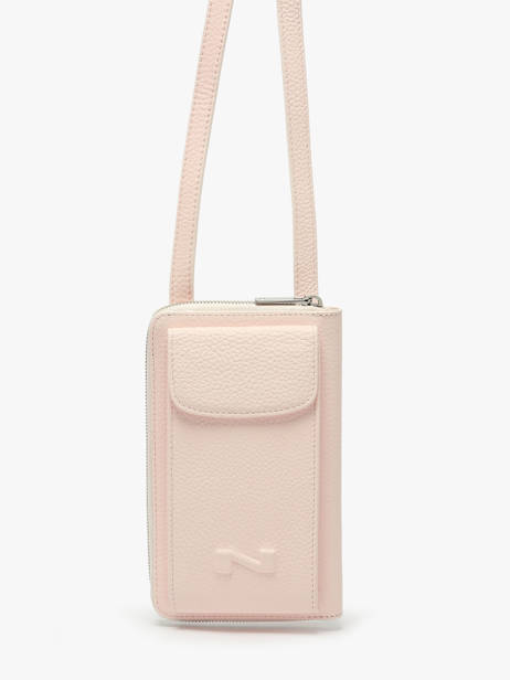 Leather Pocket Phone Pouch Nathan baume Pink n city 3 other view 2