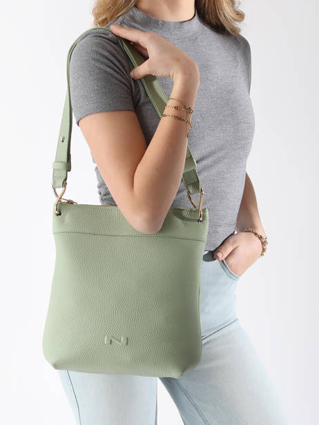 Crossbody Bag Tiki Mini Leather Nathan baume Green victoria N1910586 other view 1