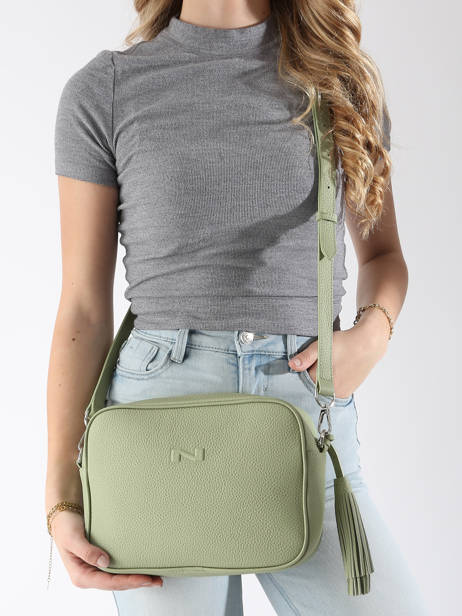Sac Bandoulière Camera Bag Cuir Nathan baume Vert nathan 2 vue secondaire 1