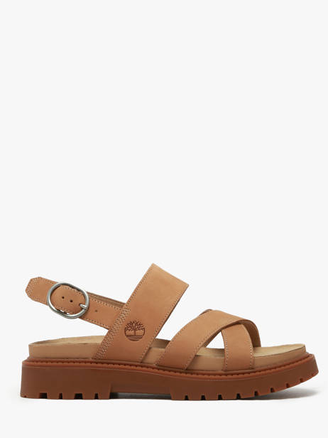 Sandals Clairemont Way In Leather Timberland Brown women 61T4EN31