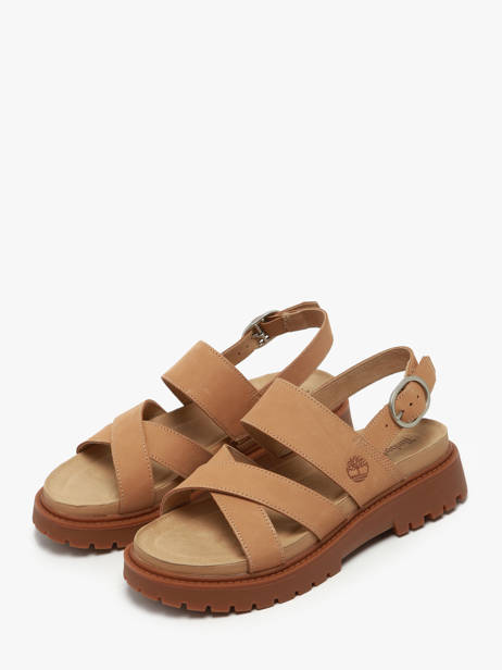 Sandals Clairemont Way In Leather Timberland Brown women 61T4EN31 other view 1