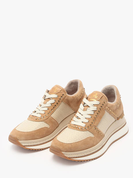 Sneakers Ebreli In Leather Mam'zelle Beige women CSGAR25 other view 2